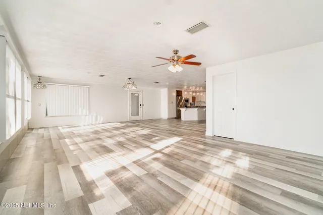 a view of a livingroom with a stove