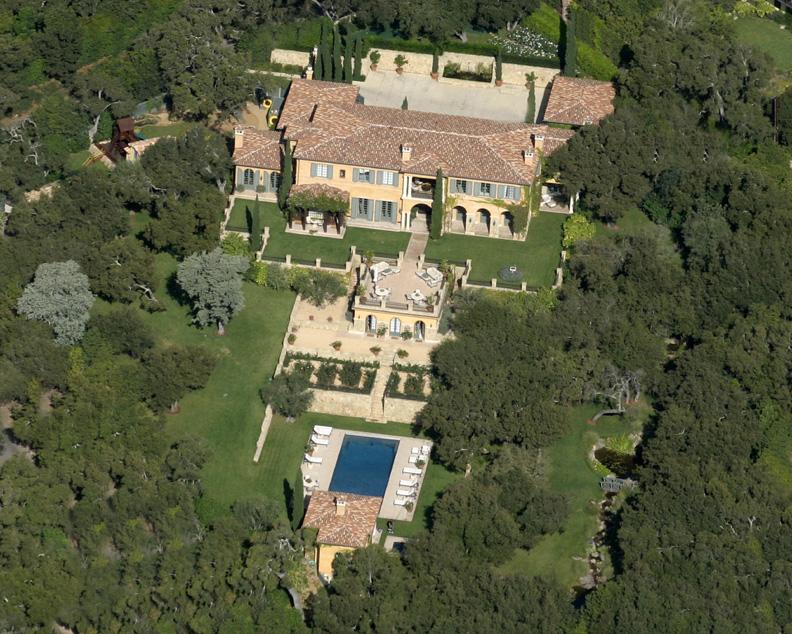 900 Hot Springs Road Santa Barbara, CA 93108 - Photo 21 of 23 an aerial view of a house with a yard
