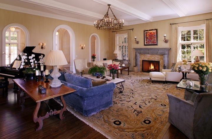 900 Hot Springs Road Santa Barbara, CA 93108 - Photo 8 of 23 a living room with furniture and a fireplace