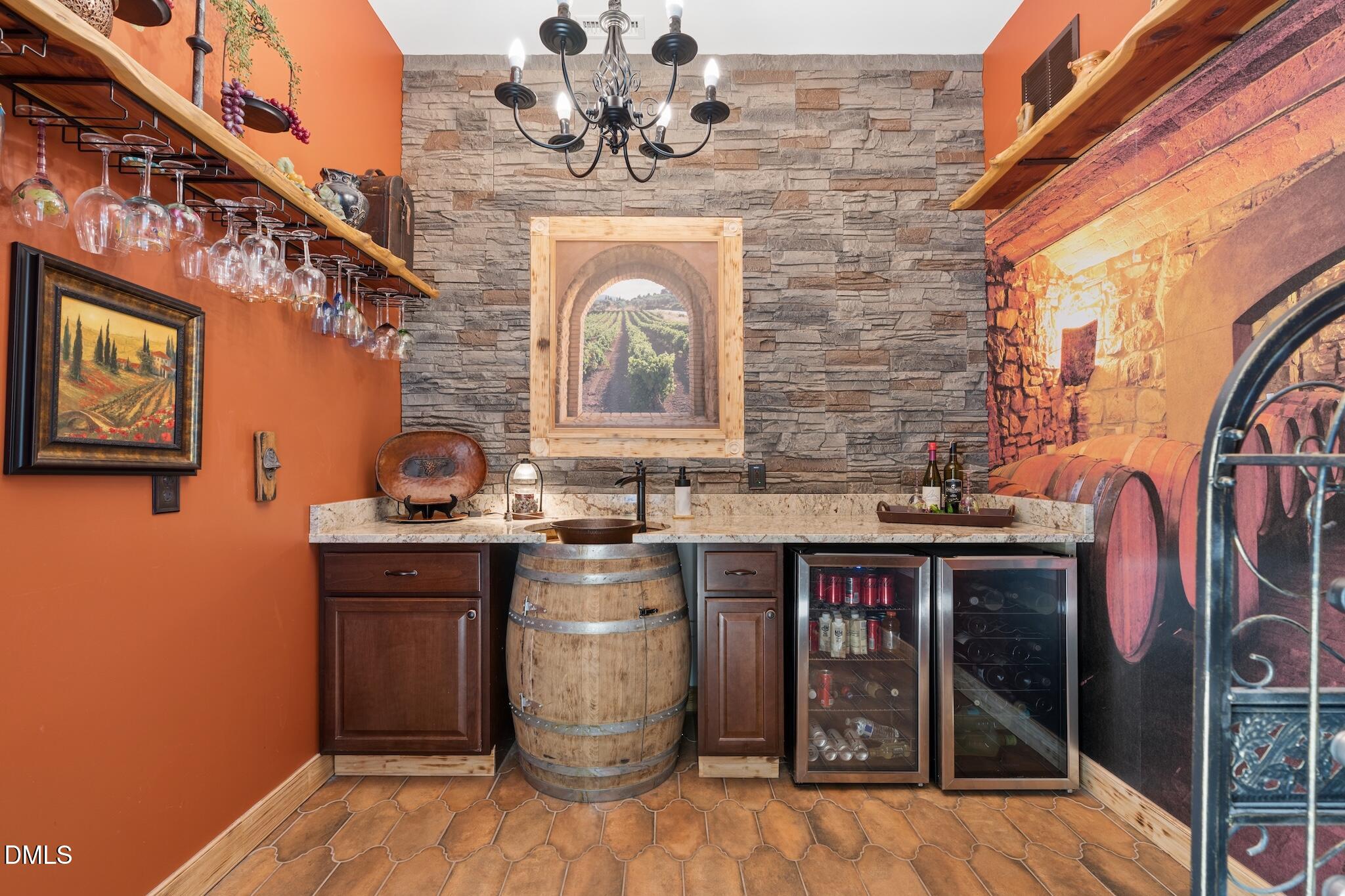 3533 Arthur Pierce Road Apex, NC 27539 - Photo 7 of 31 Wine Room
