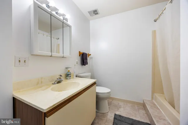 a bathroom with a sink toilet and vanity