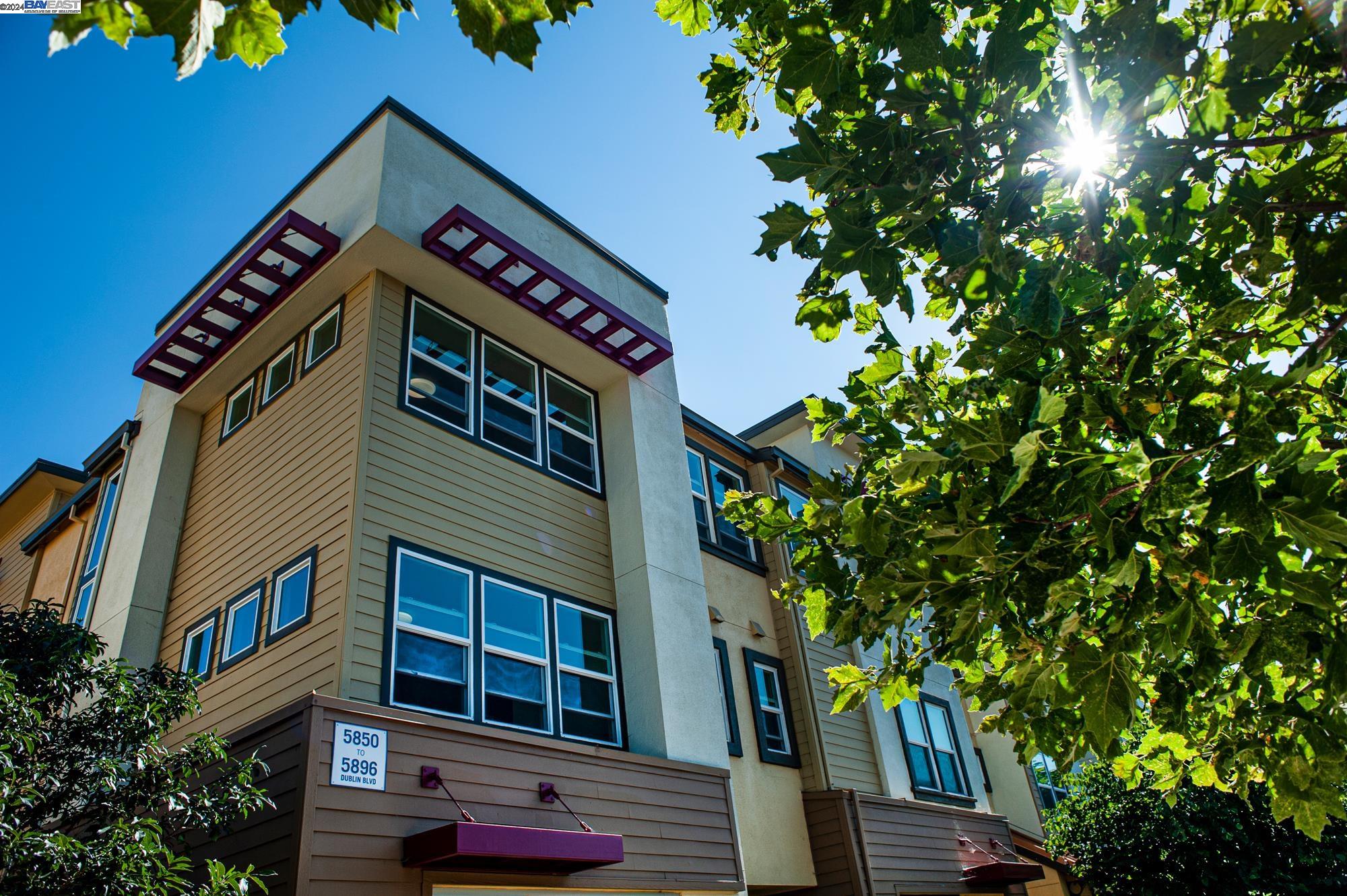 a front view of a building