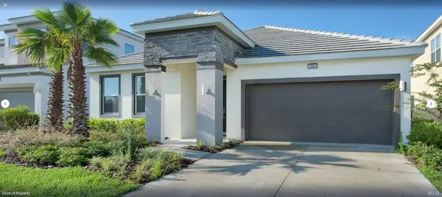 a front view of a house