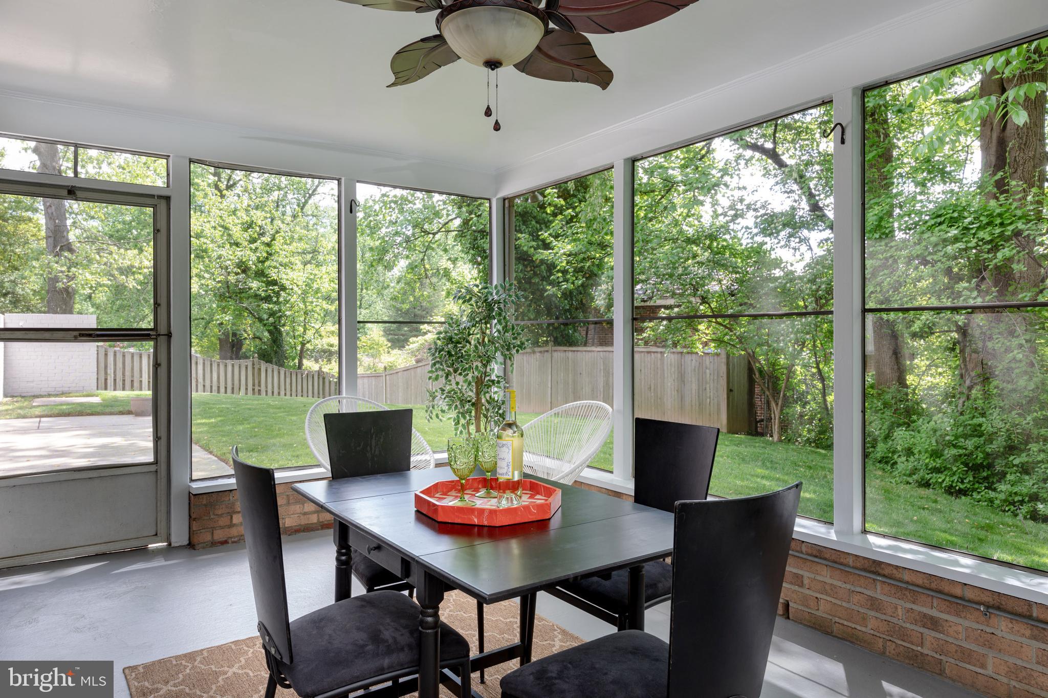 8221 West Beach Terrace Northwest Washington, DC 20012 - Photo 19 of 23 Large screened porch will get plenty of use