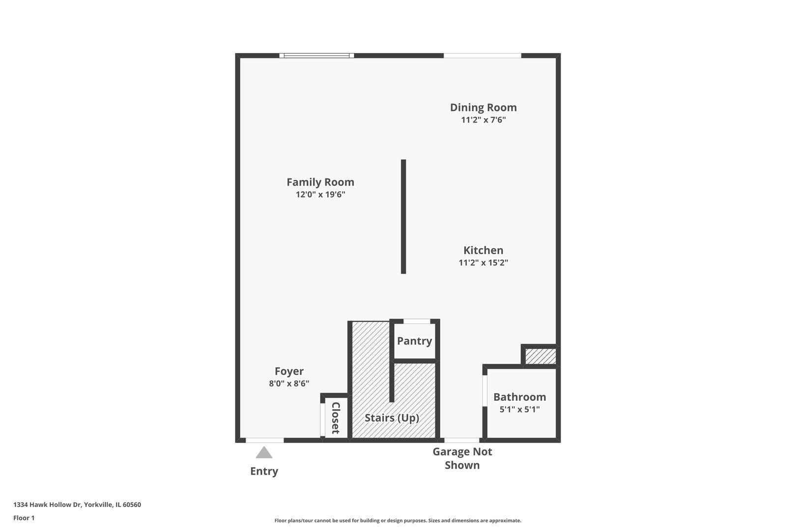 1334 Hawk Hollow Drive Yorkville, IL 60560 - Photo 26 of 28 a picture of a floor plan