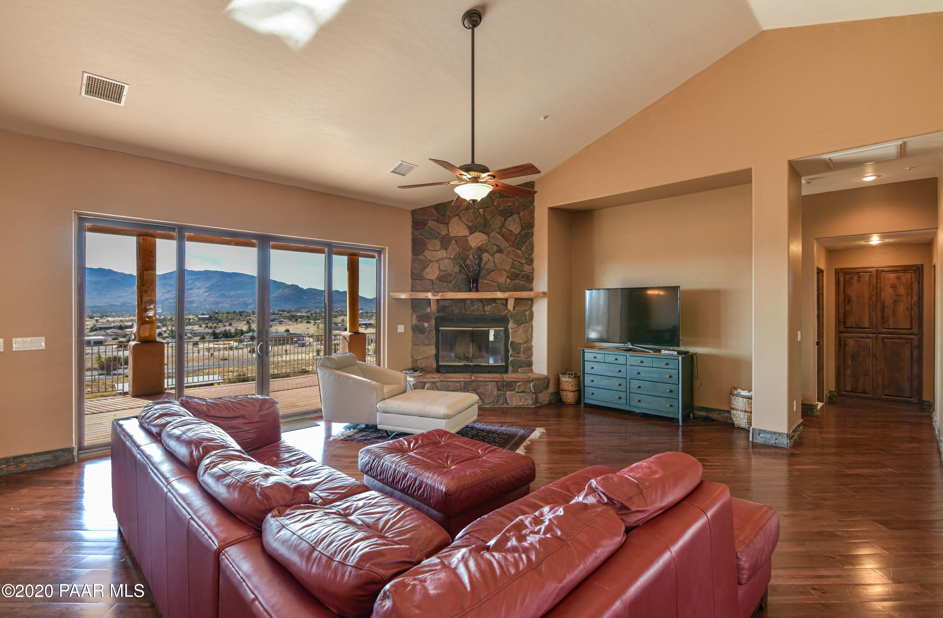 11545 Williamson Valley Ranch Road Prescott, AZ 86305 - Photo 11 of 64 Rockery Fireplace and Giant Views