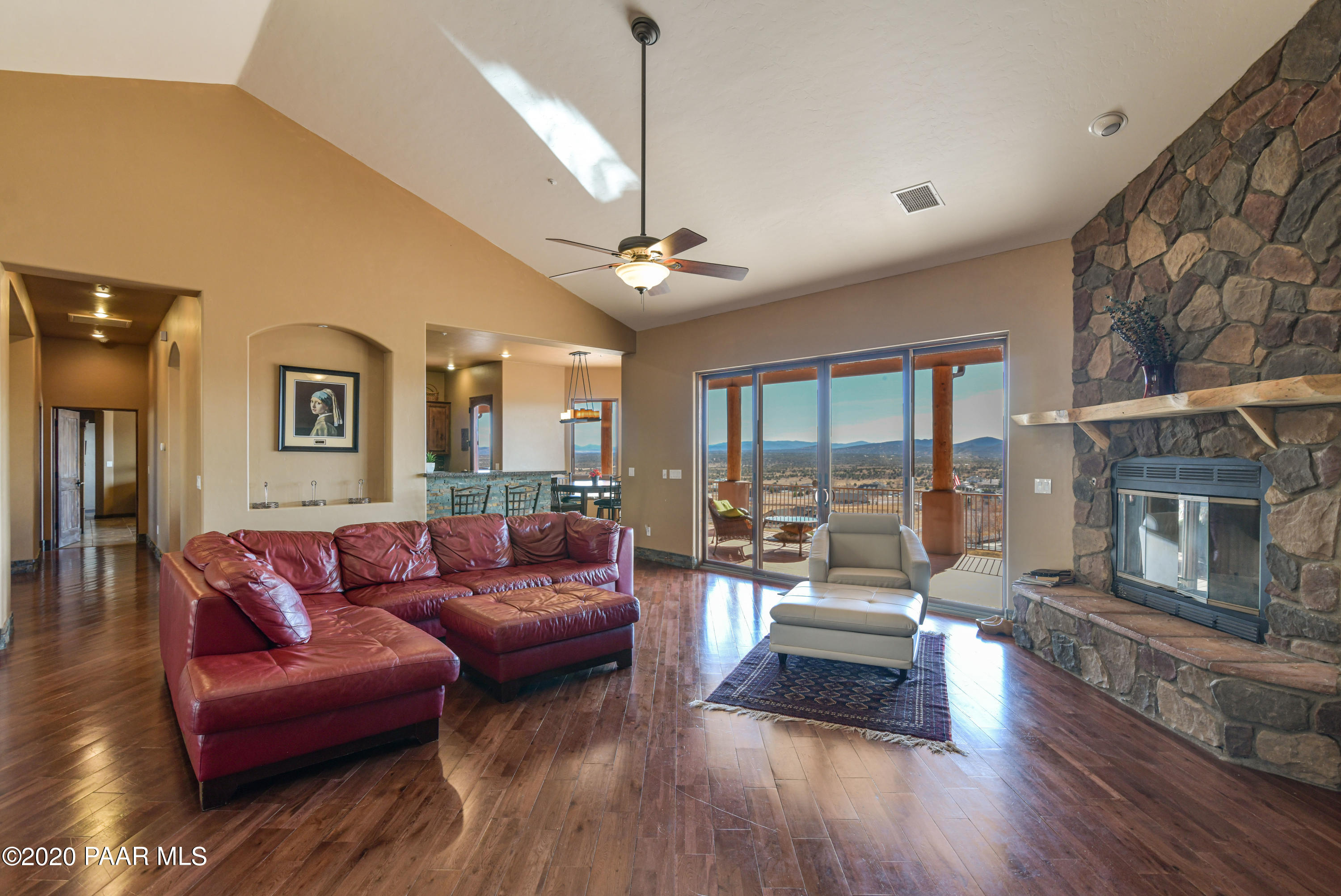 Living room into Gourmet Kitchen