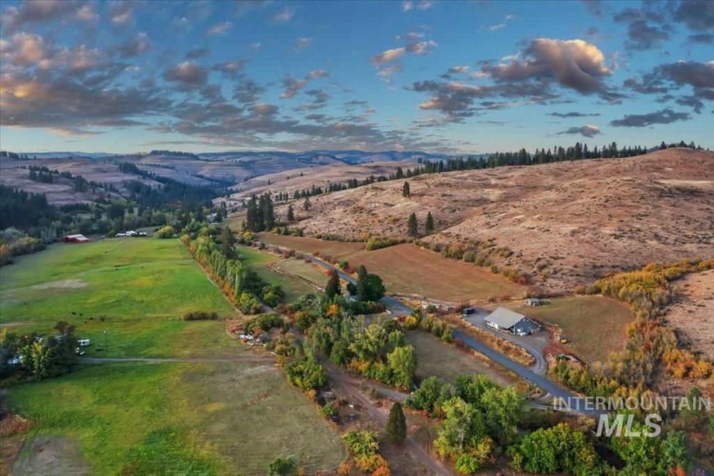 2651 Fruitvale Glendale Road Council, ID 83612 - Photo 22 of 25 Aerial view at dusk of a rural view and a mountain view