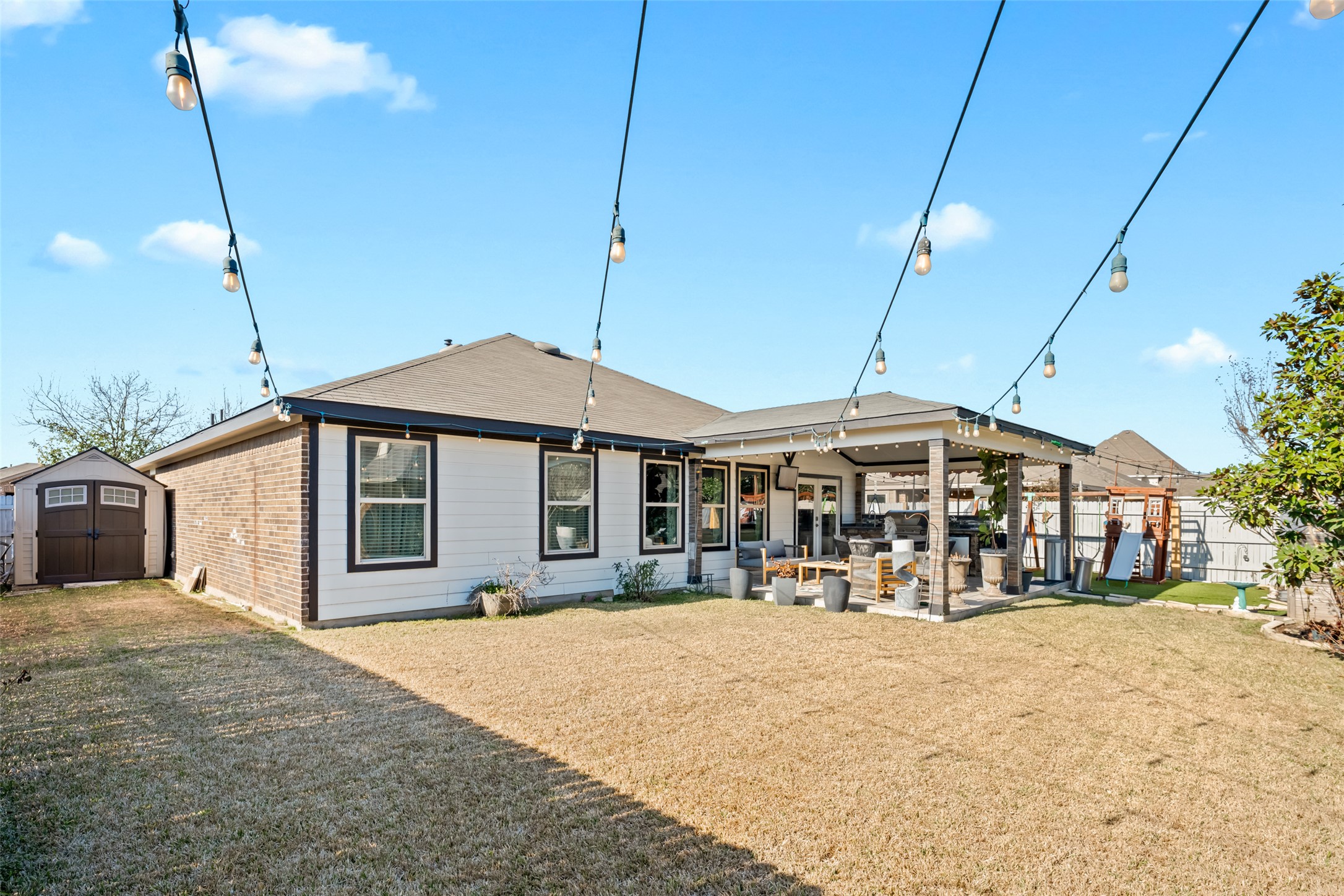 355 Evening Star Kyle, TX 78640 - Photo 20 of 21 a front view of a house with a yard