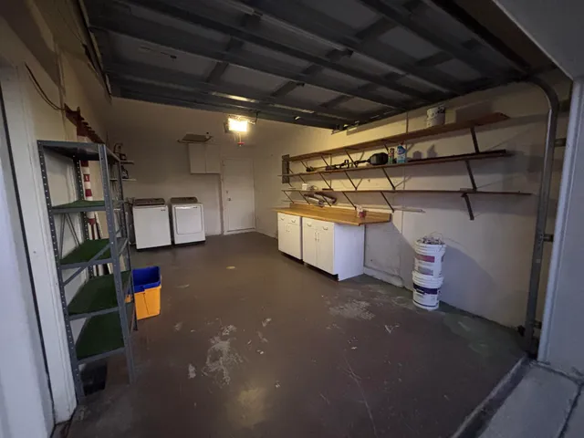 a view of storage and utility room