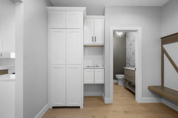 a view of a room with closet