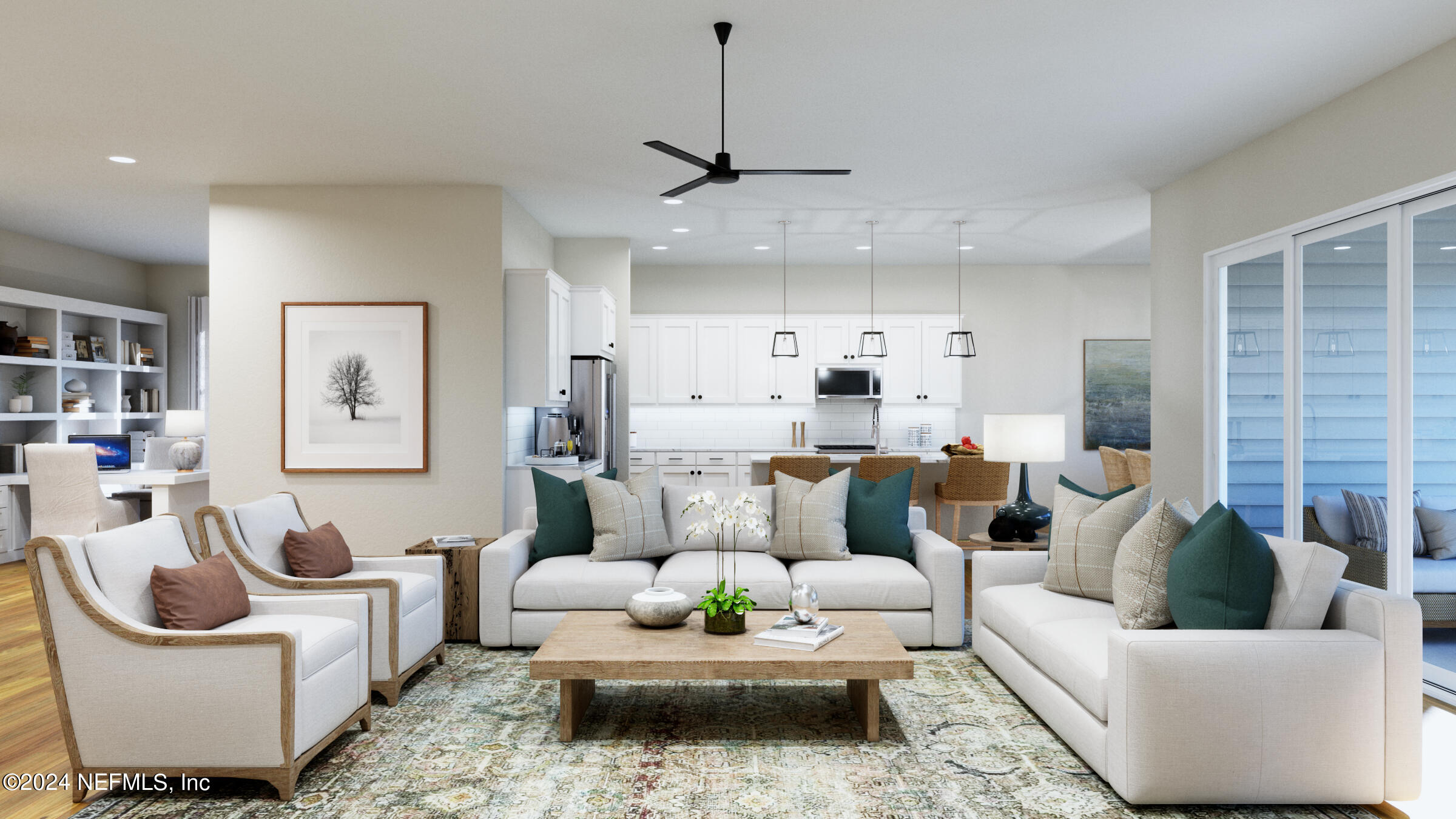 106 Day Dream Drive St. Augustine, FL 32092 - Photo 13 of 19 a living room with furniture and a ceiling fan