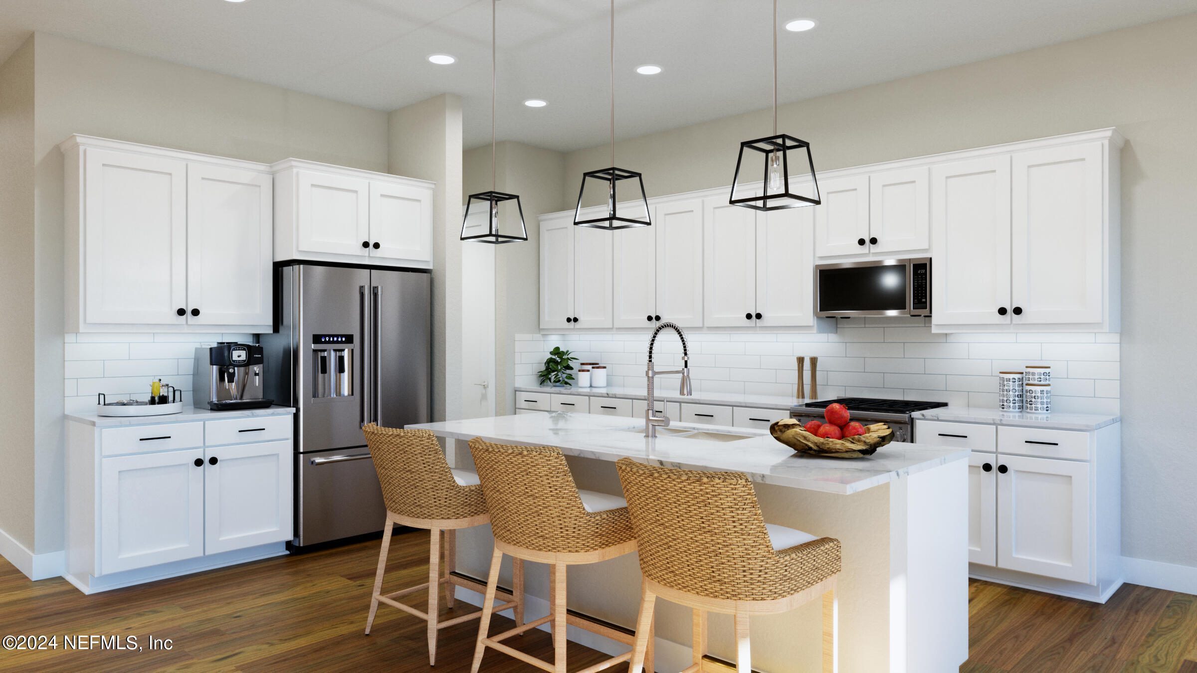 106 Day Dream Drive St. Augustine, FL 32092 - Photo 8 of 19 a kitchen with stainless steel appliances granite countertop a white cabinets and a stove