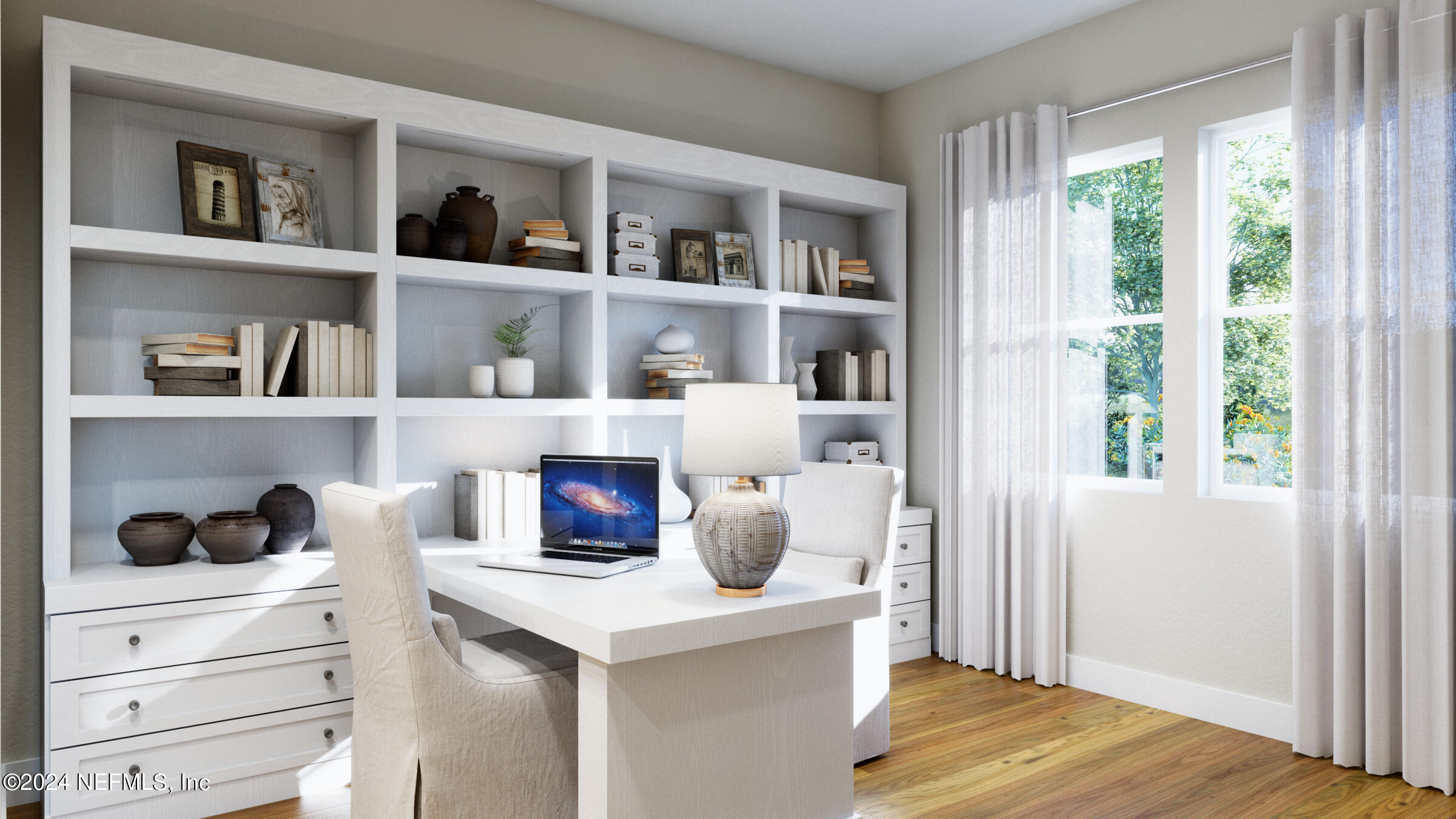 106 Day Dream Drive St. Augustine, FL 32092 - Photo 10 of 19 a room with a book shelf and a window