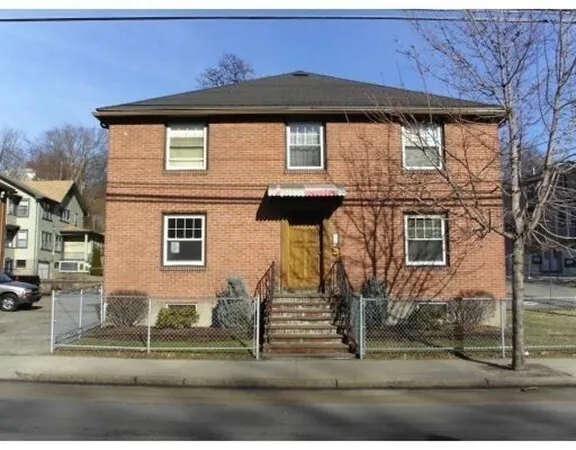 a front view of a house