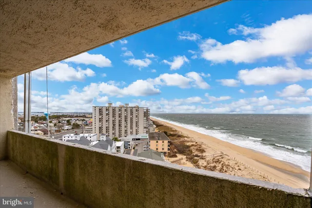 a view of a lake with a city view