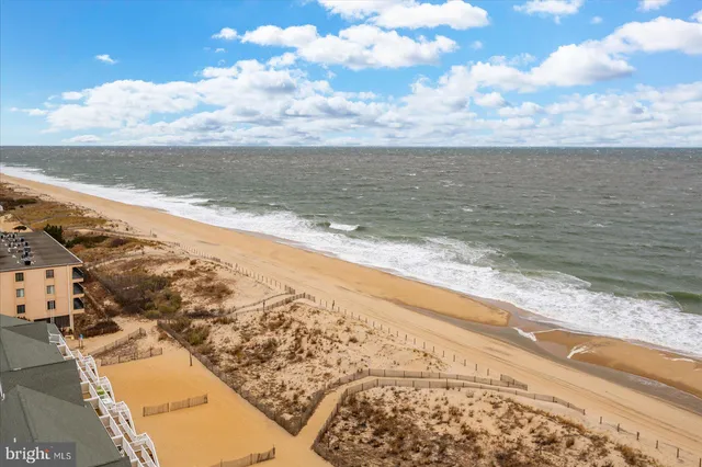 a view of an ocean beach