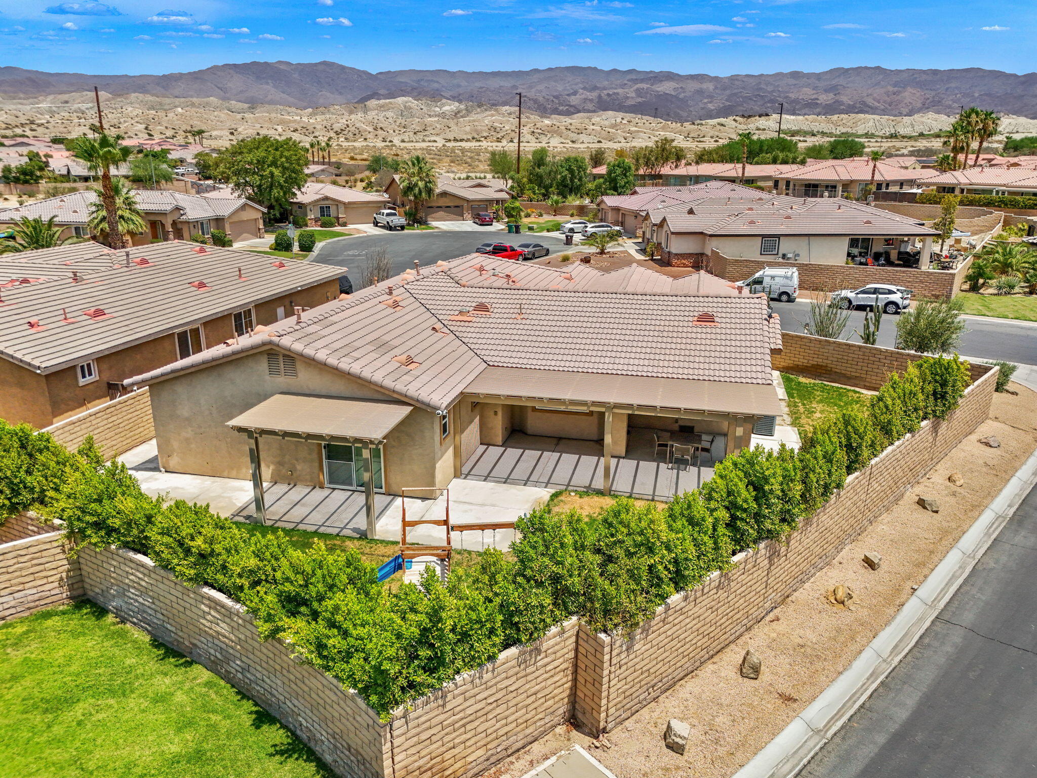 83725 Himalaya Drive Indio, CA 92203 - Photo 43 of 45 an aerial view of a house with a garden