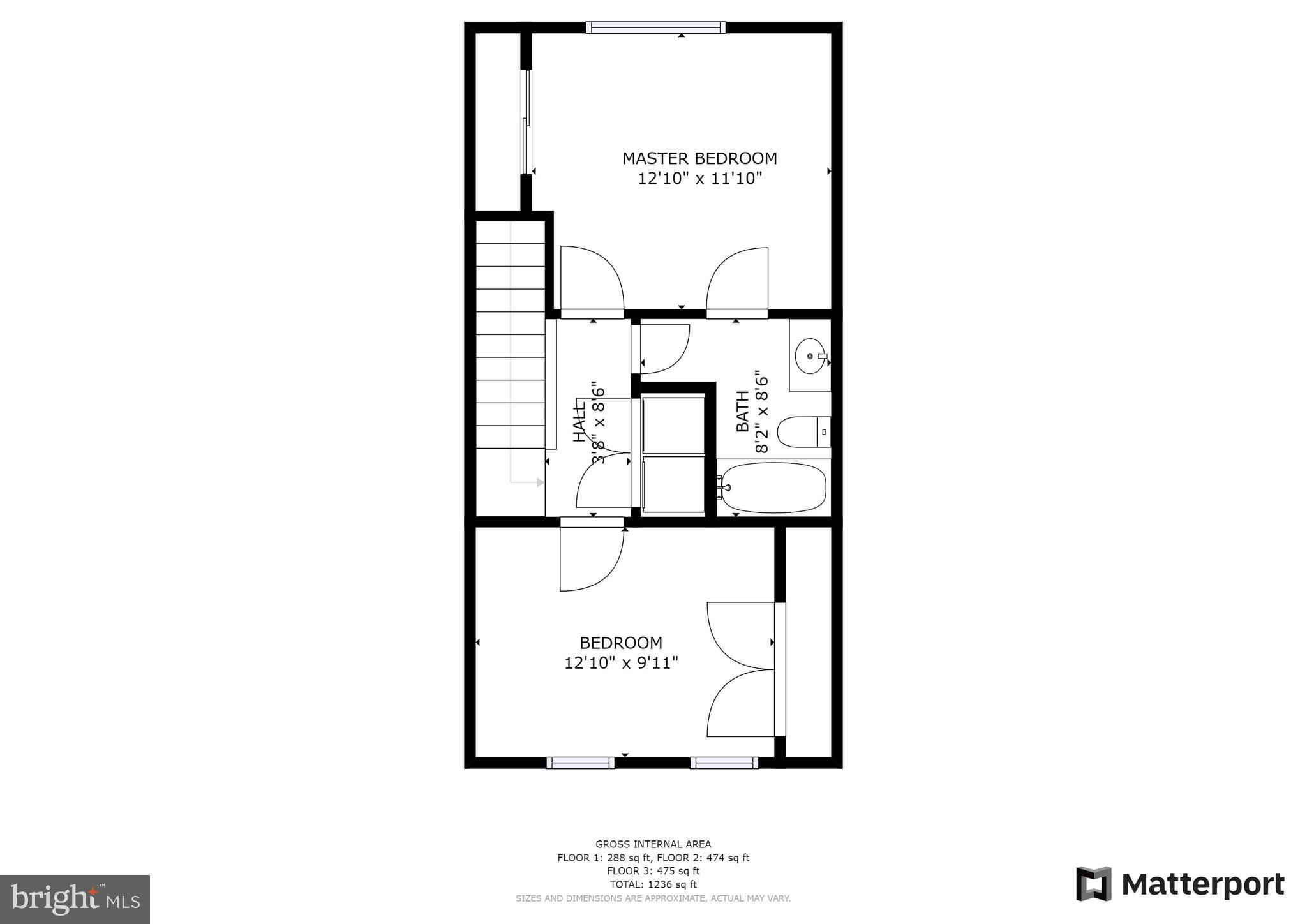 8316 Green Grass Road Laurel, MD 20724 - Photo 33 of 34 Upper level floor plan