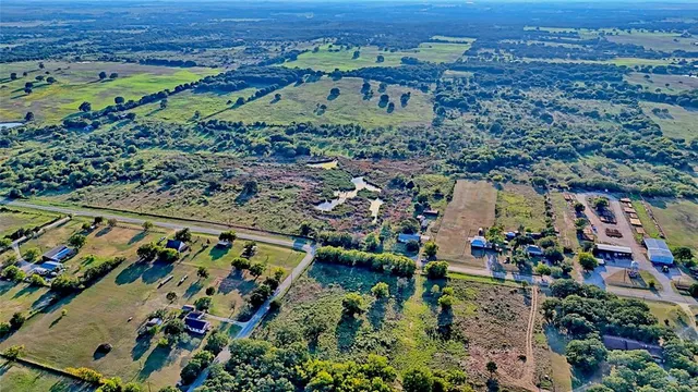 an aerial view of a city