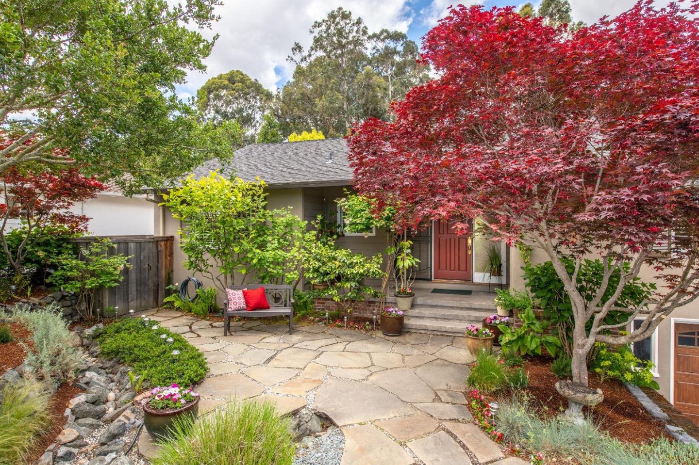 500 Yale Drive San Mateo, CA 94402 - Photo 2 of 35 a front view of a house with a yard