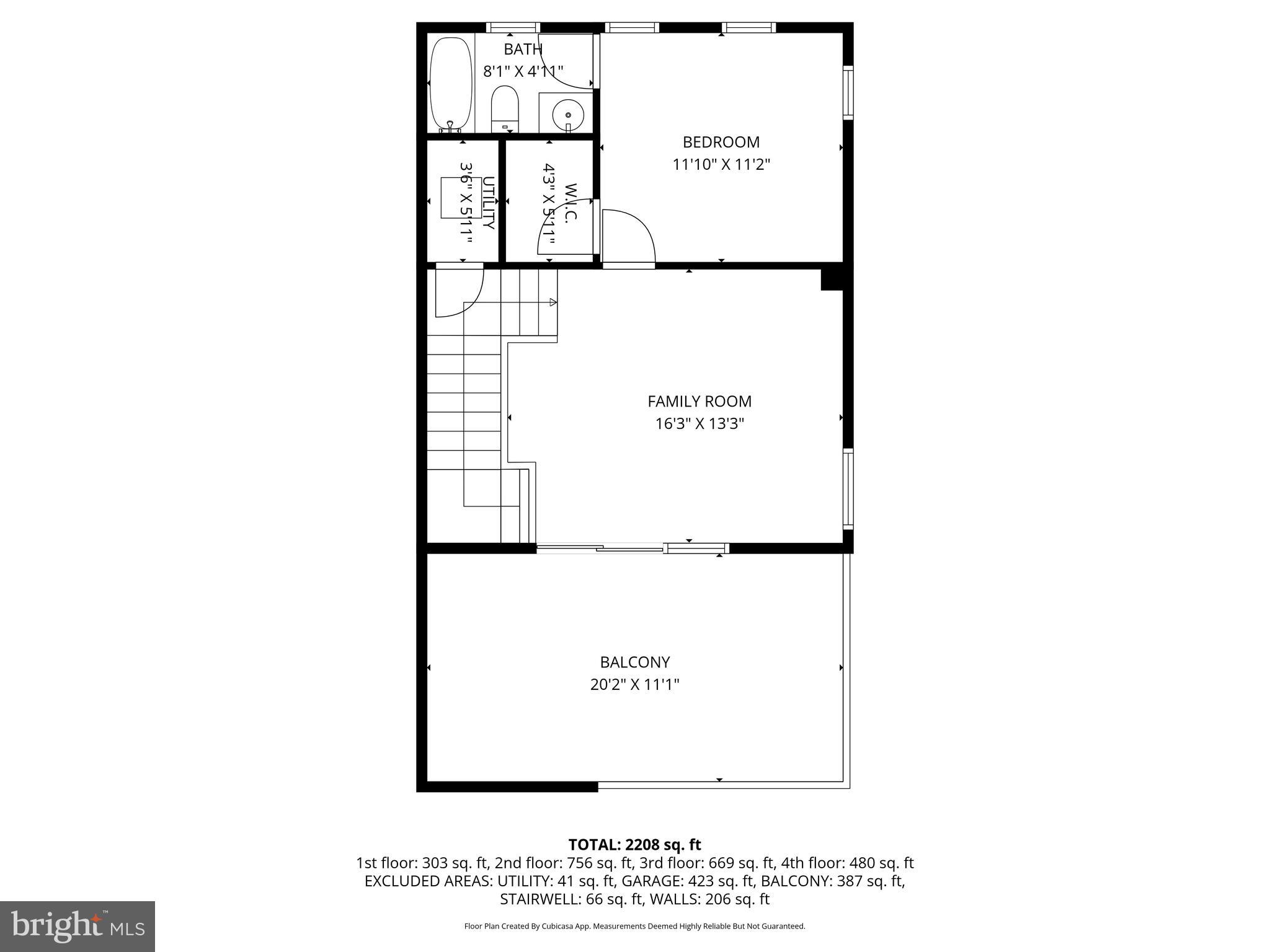1650 Bandit Loop Reston, VA 20190 - Photo 38 of 38 Fourth loft level floor plan