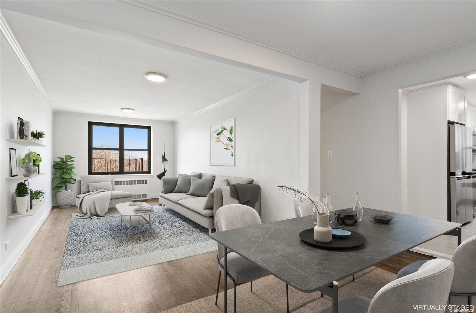 100-11 67th Road, Unit 617 Queens, NY 11375 - Photo 1 of 1 Living/Dining Virtually Staged