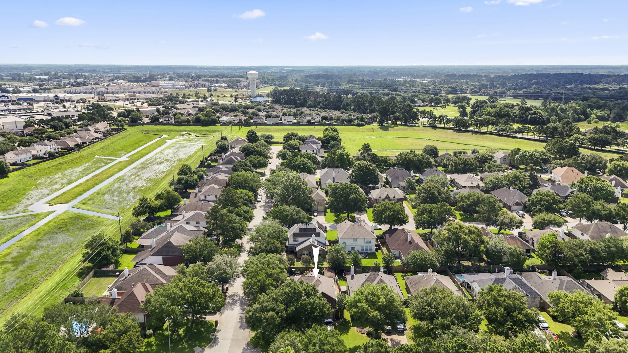 5802 Sawyer Bend Lane Spring, TX 77379 - Photo 39 of 50 an aerial view of a city