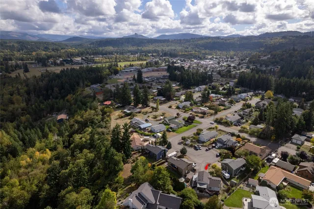 an aerial view of multiple house