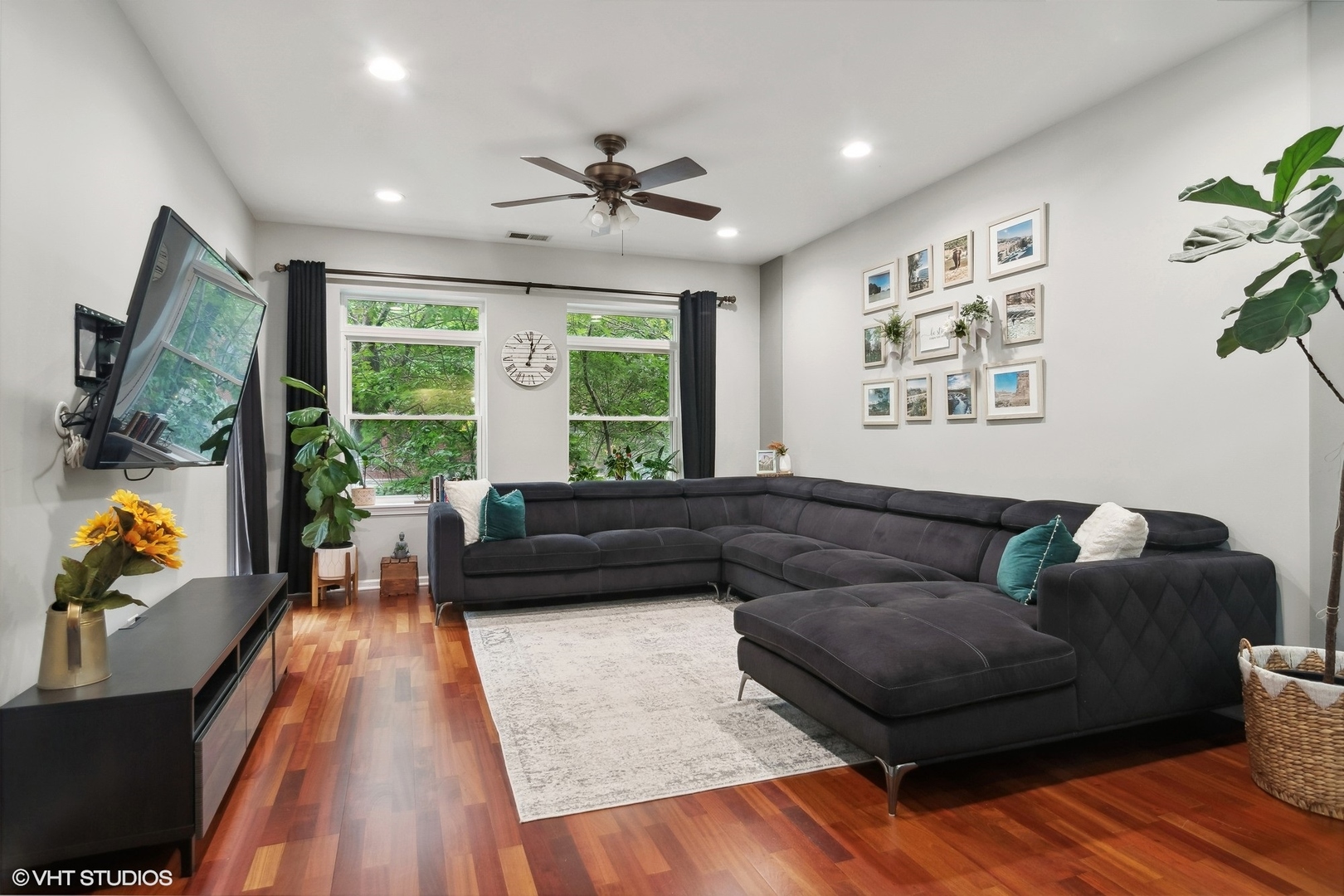 1451 South Halsted Street, Unit 2A Chicago, IL 60607 - Photo 2 of 10 a living room with furniture and a large window