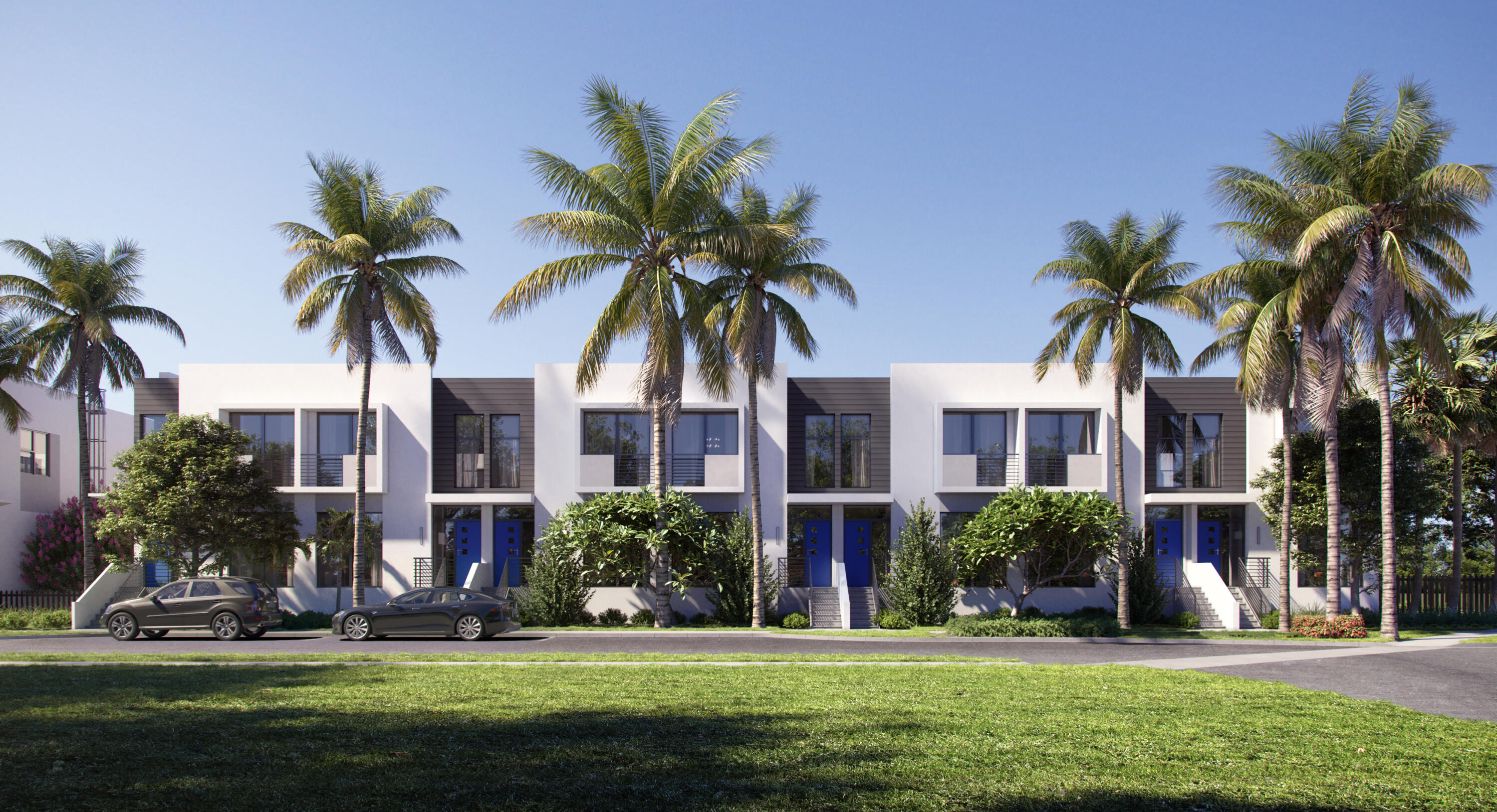 1921 Dock Street West Palm Beach, FL 33401 - Photo 1 of 8 a front view of multi story residential apartment building with yard and green space