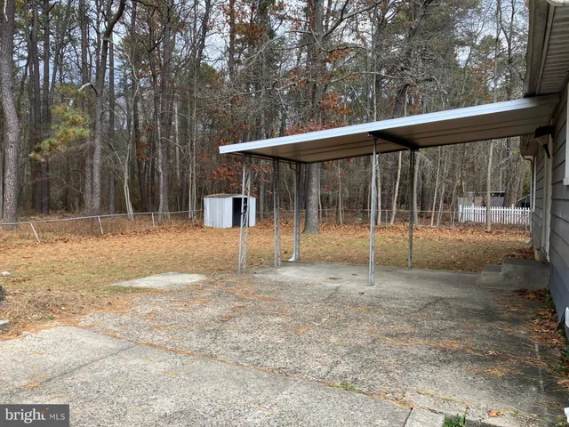 a backyard of a house