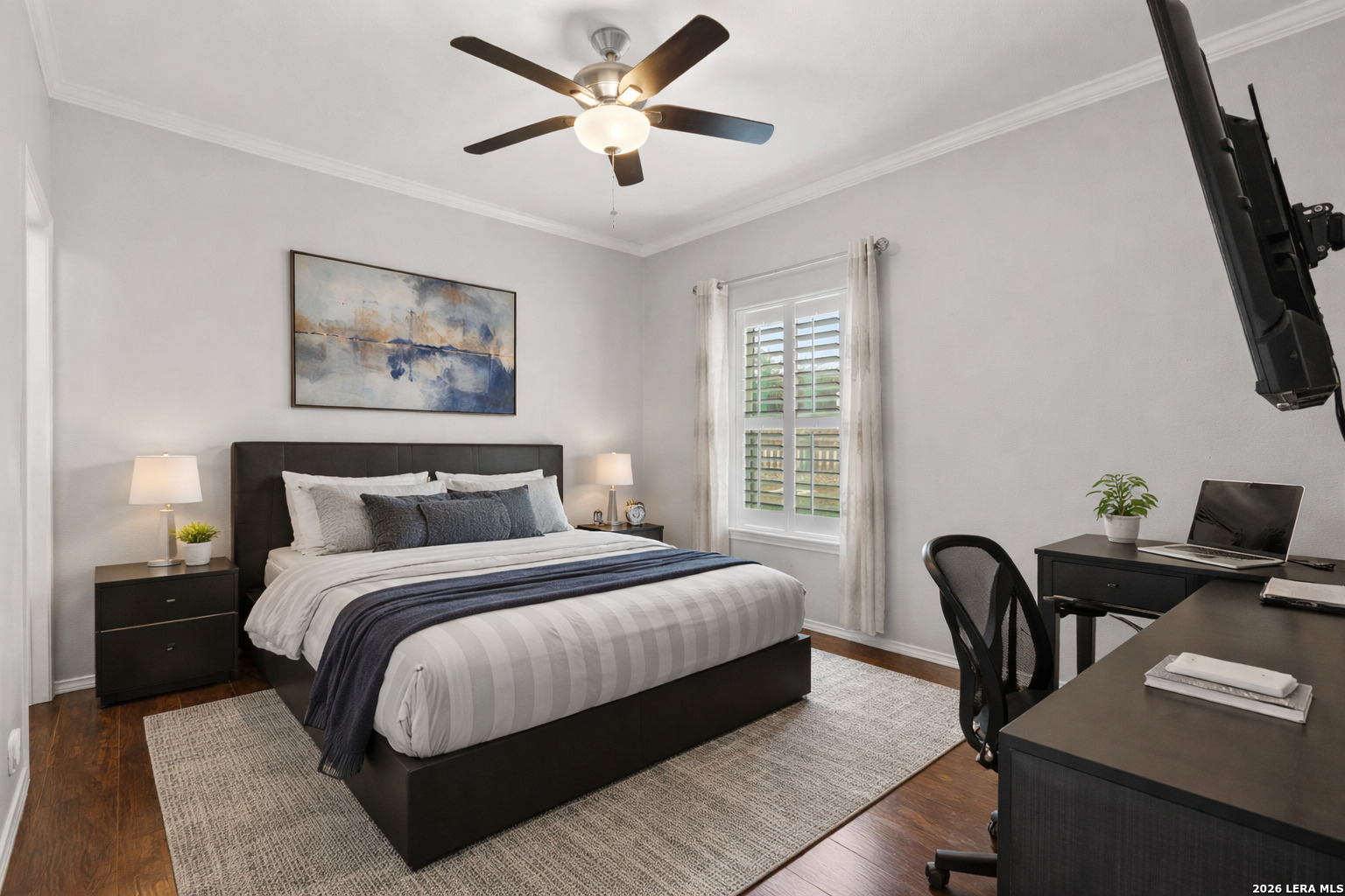 441 Cimarron Spring Branch, TX 78070 - Photo 10 of 20 a bedroom with a bed and a desk