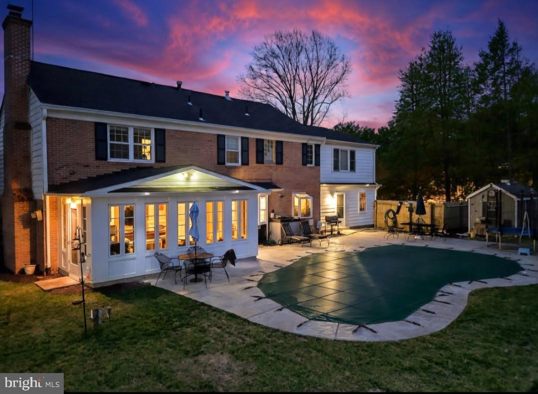 1006 Kimberwicke Road McLean, VA 22102 - Photo 38 of 38 Backyard -Enchanting Twilight View