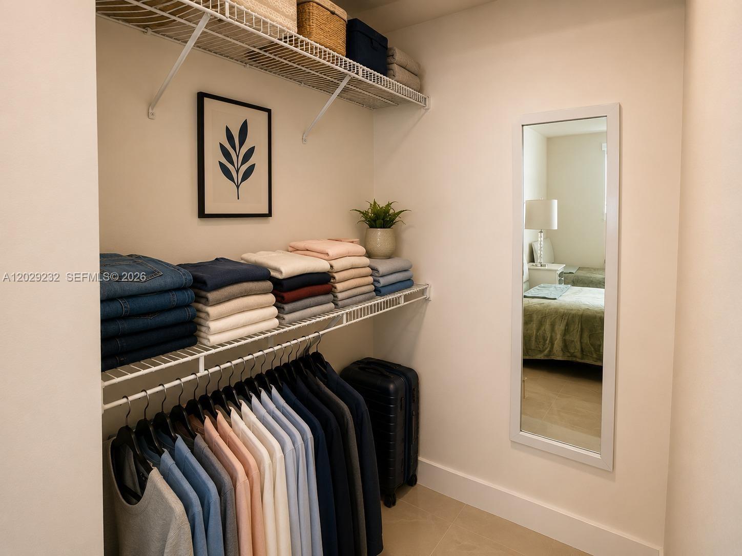 17100 North Bay Road, Unit 1605 Sunny Isles Beach, FL 33160 - Photo 30 of 52 a view of walk in closet