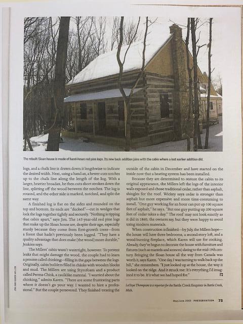 12236 6 1/2 Mile Road Battle Creek, MI 49014 - Photo 56 of 56 Preservation Magazine Article Pg2