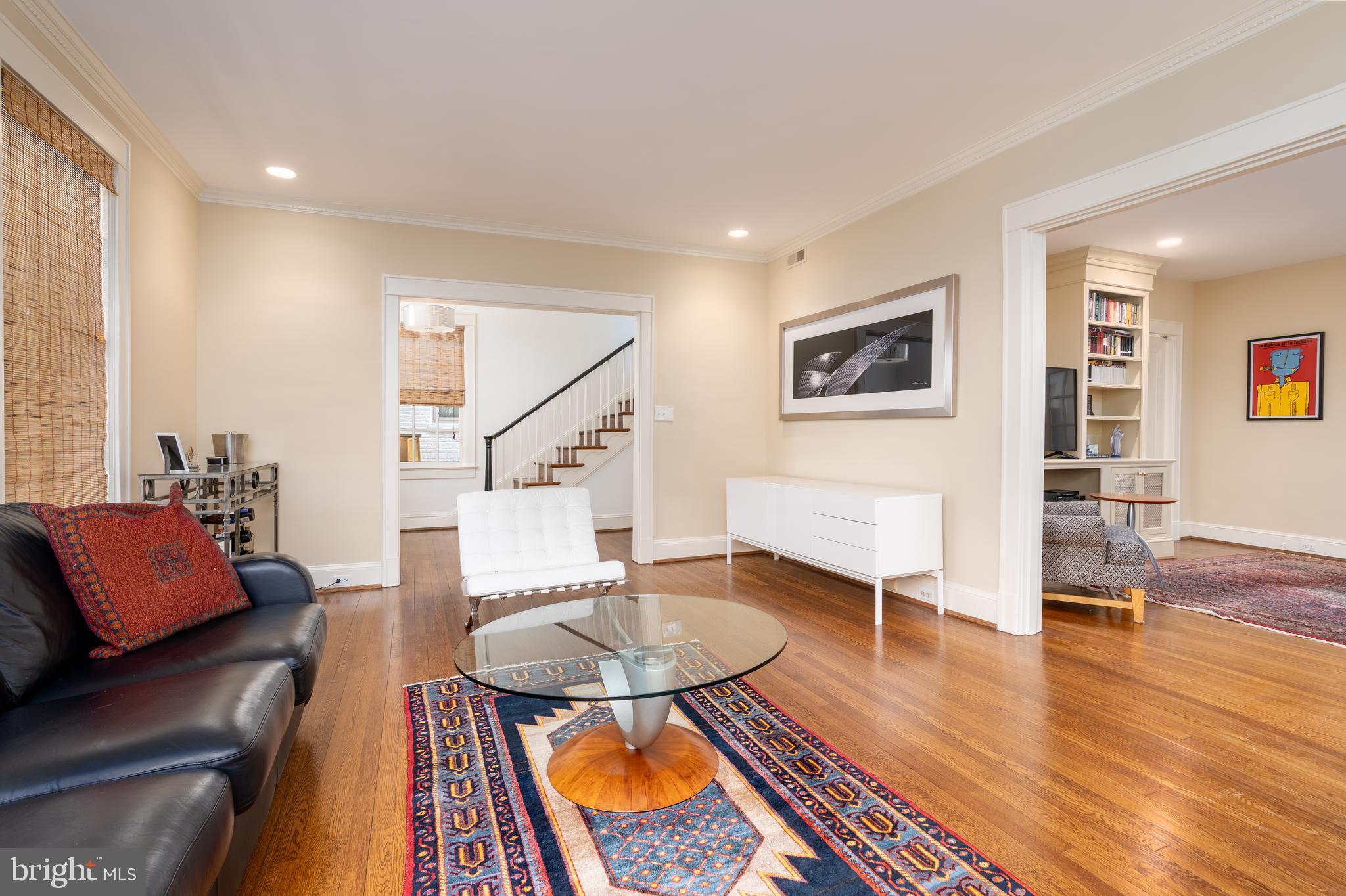 3415 Fulton Street Northwest Washington, DC 20007 - Photo 12 of 68 a living room with furniture and wooden floor