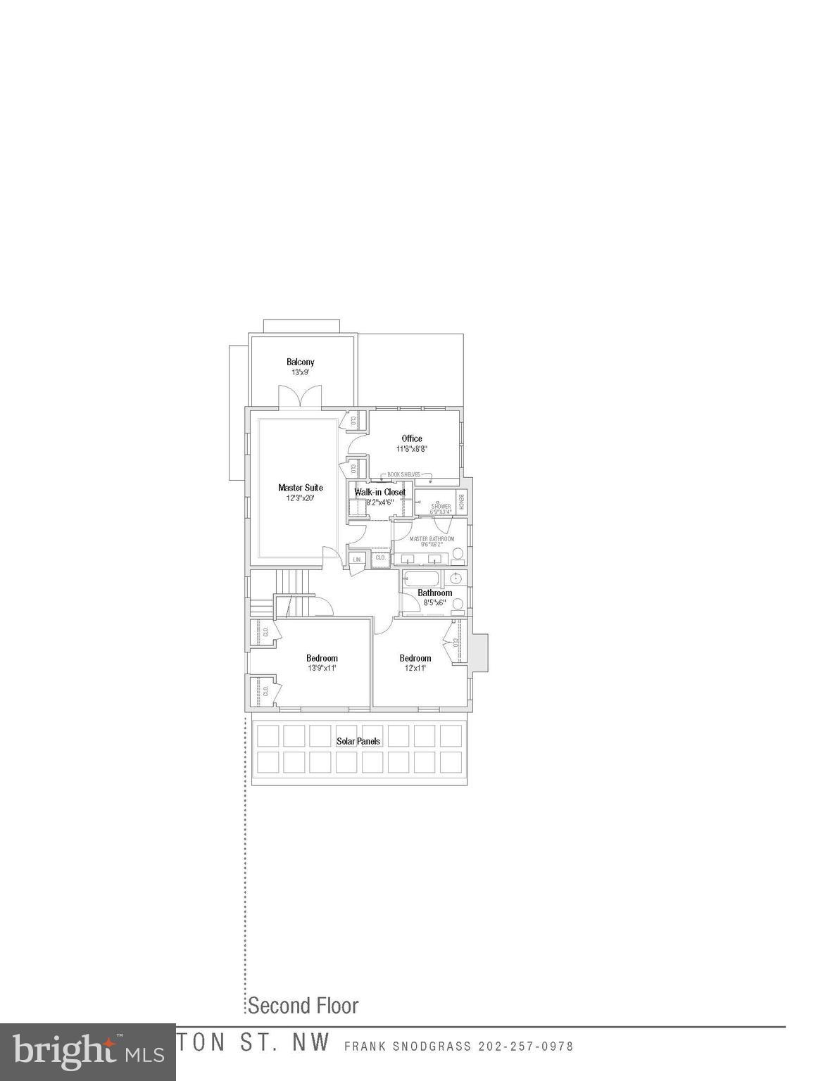 3415 Fulton Street Northwest Washington, DC 20007 - Photo 66 of 68 Floor Plan - Second Floor