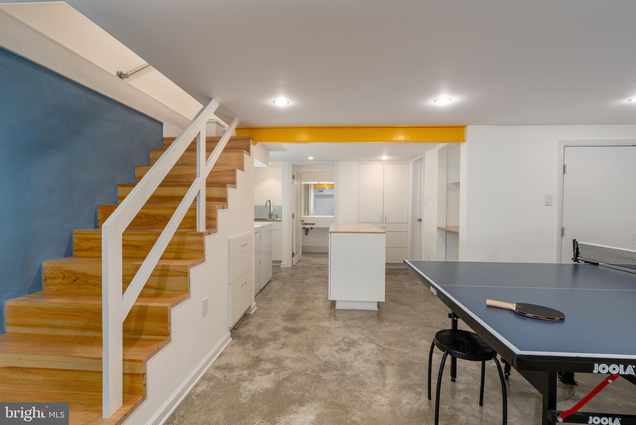 3415 Fulton Street Northwest Washington, DC 20007 - Photo 45 of 68 Finished Lower Level with polished concrete floors