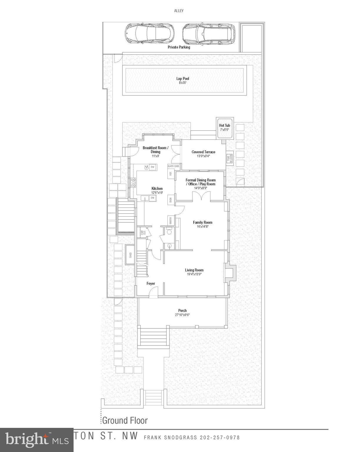 3415 Fulton Street Northwest Washington, DC 20007 - Photo 65 of 68 Floor Plan - Main Floor