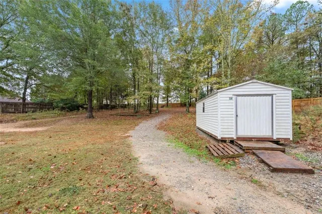 a view of road with trees