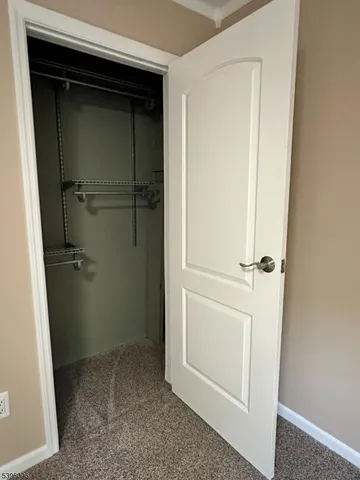 a view of closet area