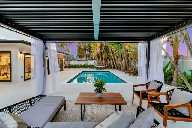 a outdoor space with chairs