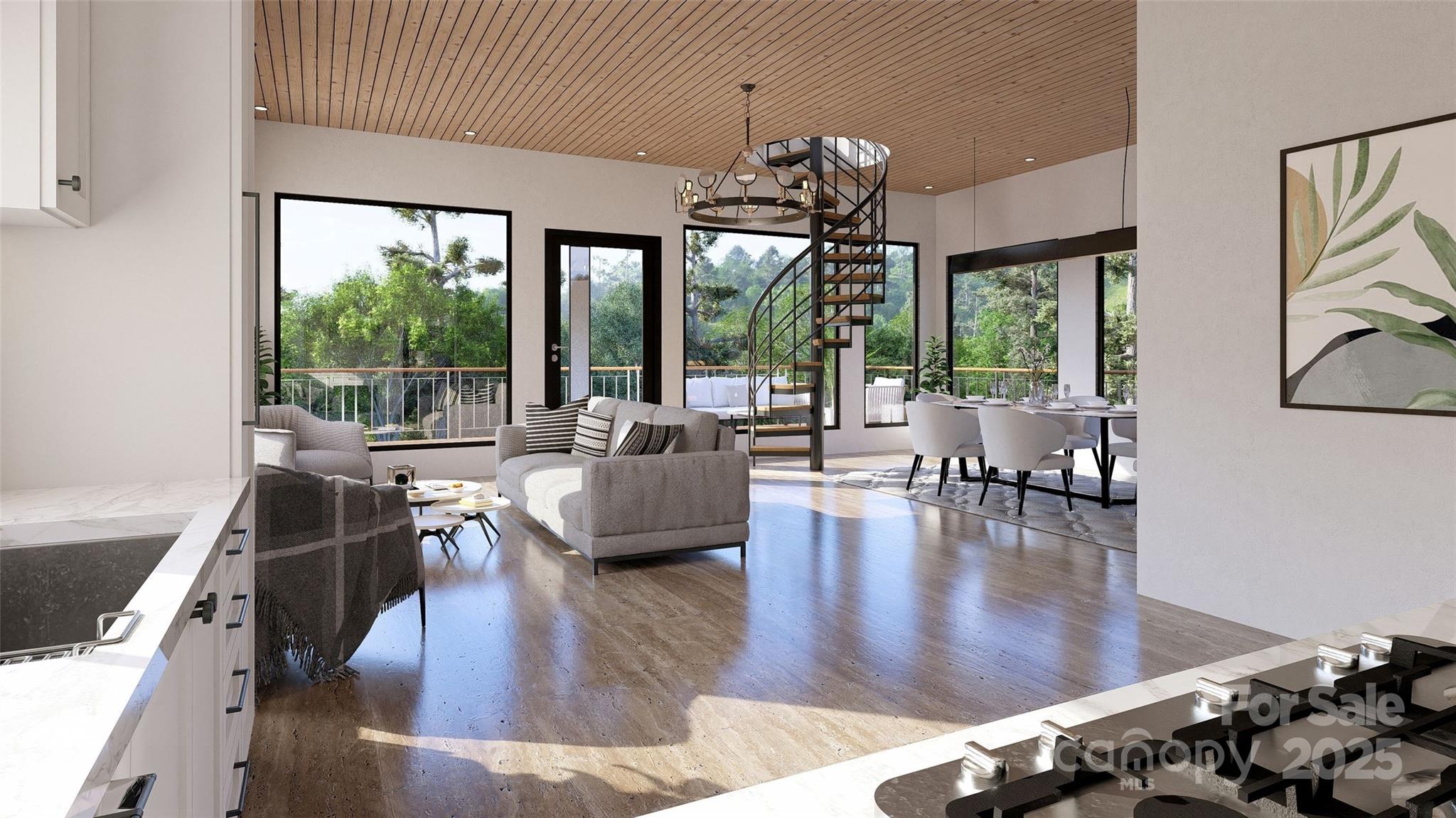 221 Serenity Ridge Trail Andrews, NC 28901 - Photo 7 of 10 a living room with furniture and a large window