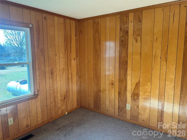 a view of a wooden door