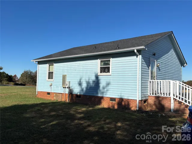 a backyard of a house