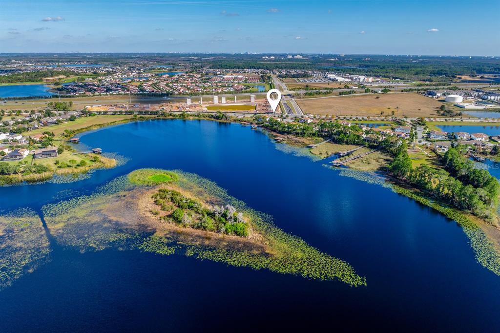 9014 Morgana Court Winter Garden, FL 34787 - Photo 53 of 55 an aerial view of ocean residential house with outdoor space and trees around
