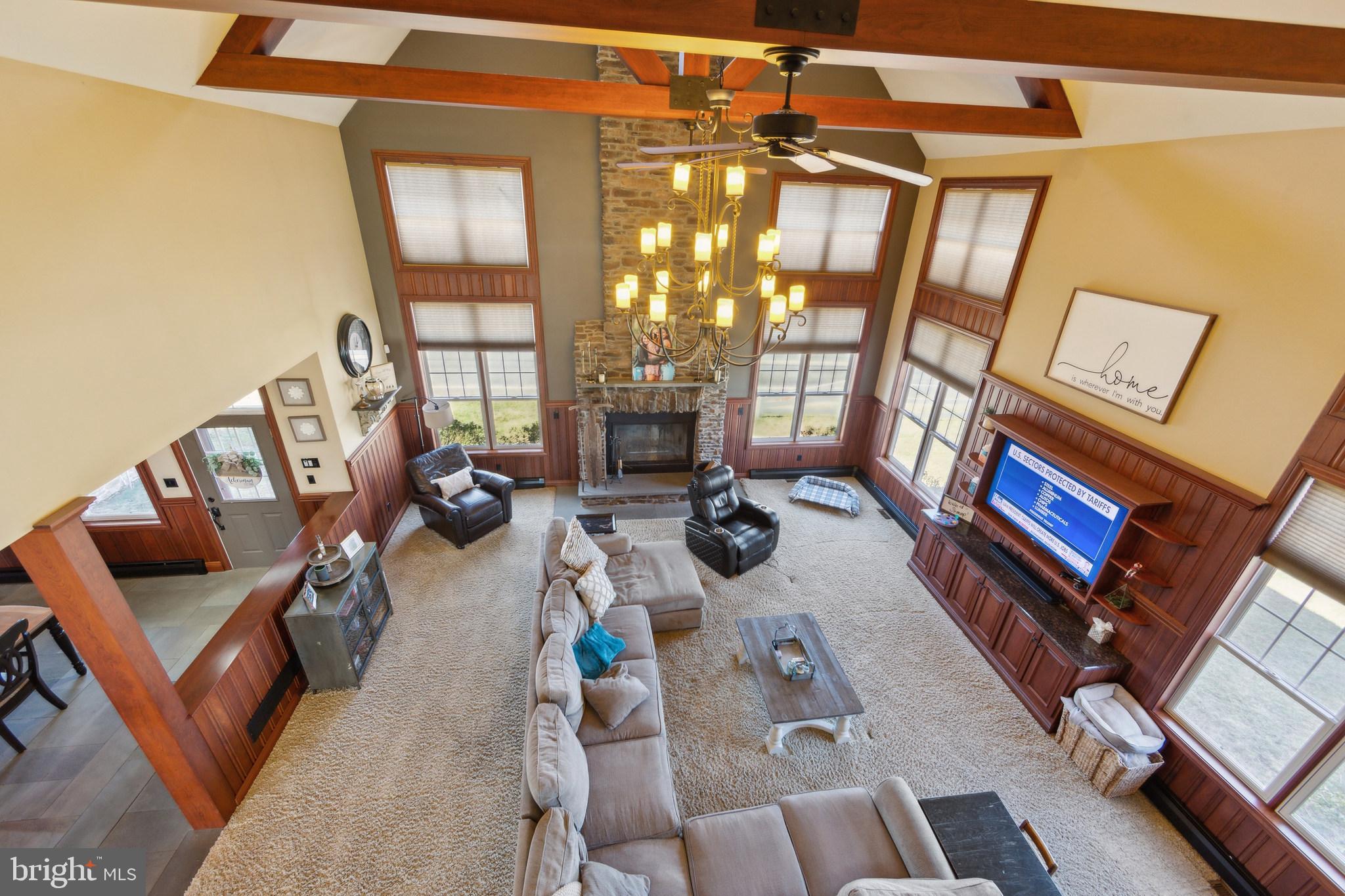 86 Sunset Road Royersford, PA 19468 - Photo 12 of 75 a living room with furniture and a floor to ceiling window
