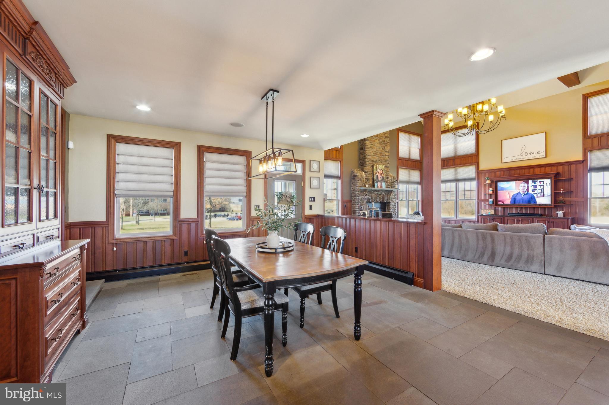 86 Sunset Road Royersford, PA 19468 - Photo 20 of 75 a dining room with furniture and a floor to ceiling window