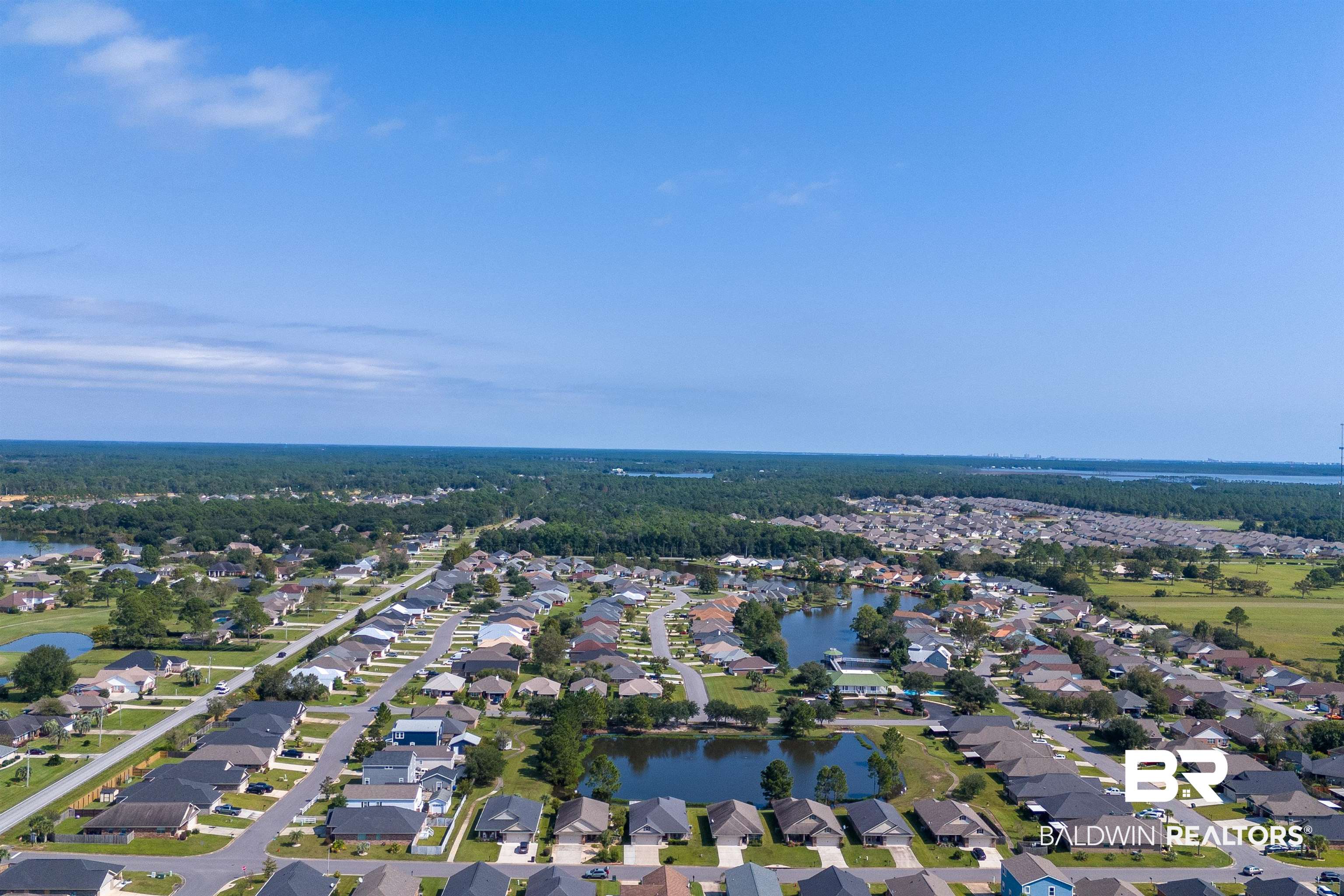 8896 Allay Lane Foley, AL 36535 - Photo 17 of 57 Aerial view with a water view